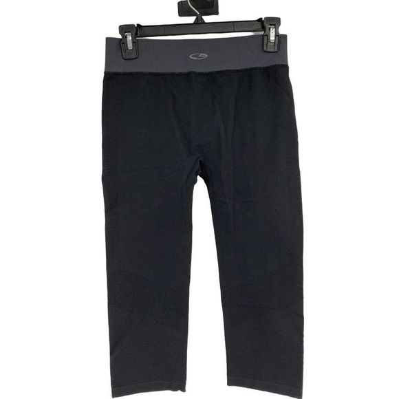 Womens Champion Legging Size Medium Duo Dry Base Layer Capri Pants 1532 black - Picture 4 of 8